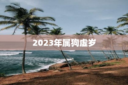 2023年属狗虚岁