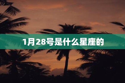 1月28号是什么星座的