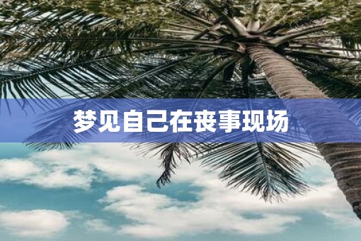 梦见自己在丧事现场