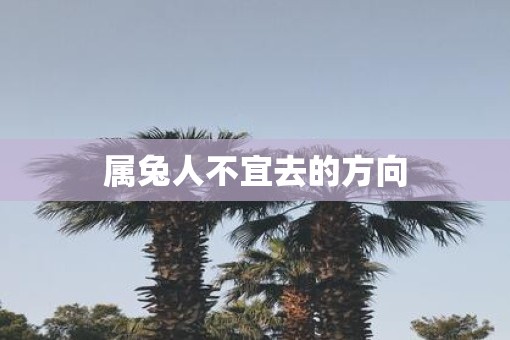 属兔人不宜去的方向