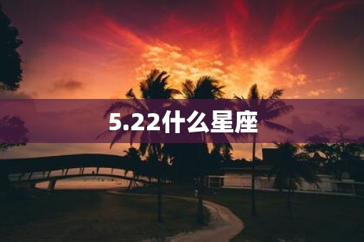 5.22什么星座