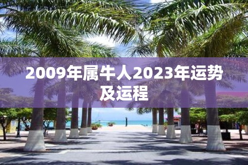 2009年属牛人2023年运势及运程