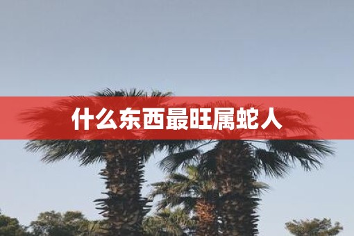 什么东西最旺属蛇人