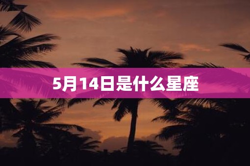 5月14日是什么星座