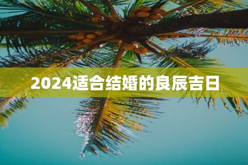 2024适合结婚的良辰吉日