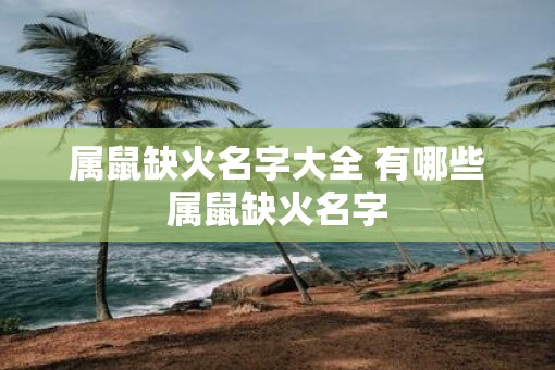 属鼠缺火名字大全 有哪些属鼠缺火名字