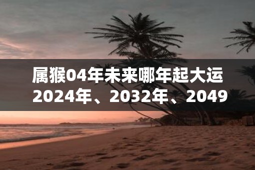 属猴04年未来哪年起大运 2025年、2032年、2049年