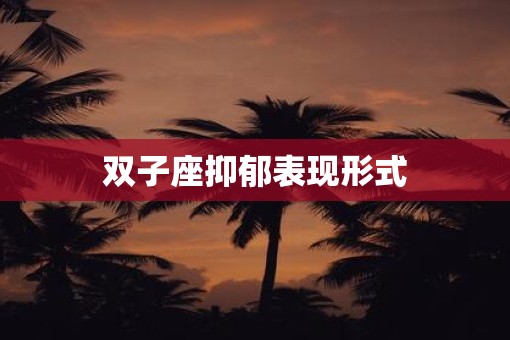 双子座抑郁表现形式