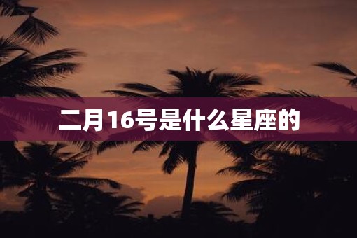 二月16号是什么星座的