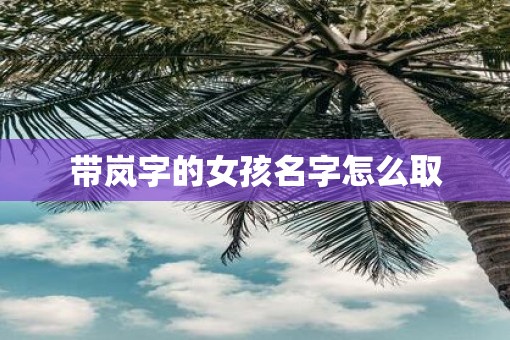 带岚字的女孩名字怎么取