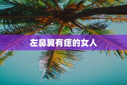 左鼻翼有痣的女人