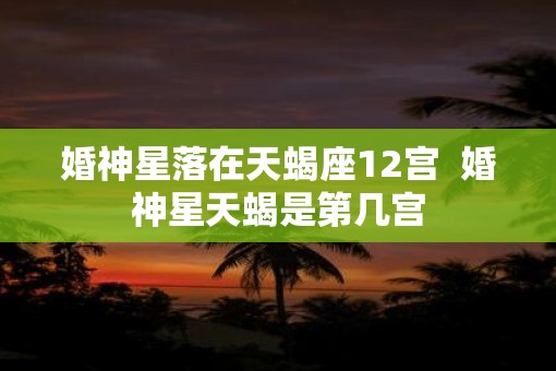 婚神星落在天蝎座12宫  婚神星天蝎是第几宫