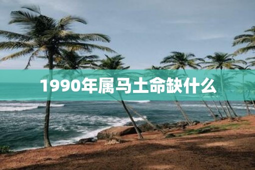 1990年属马土命缺什么