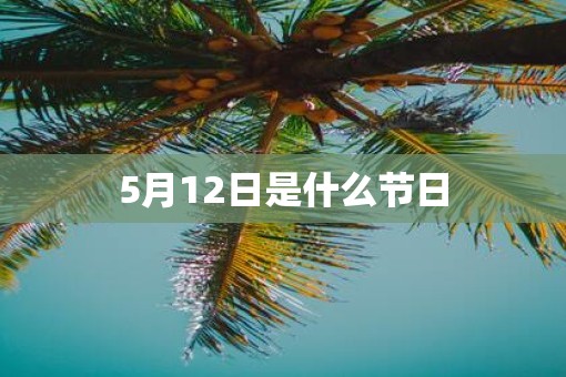 5月12日是什么节日