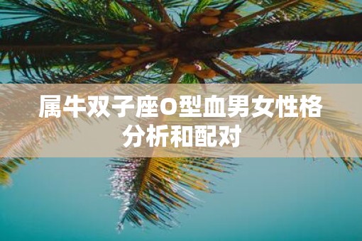 属牛双子座O型血男女性格分析和配对