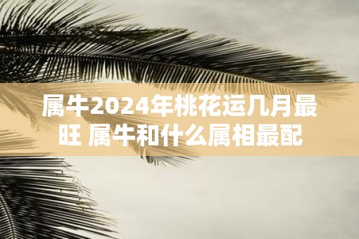 属牛2025年桃花运几月最旺 属牛和什么属相最配