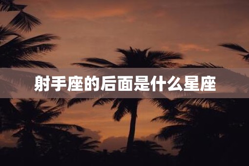 射手座的后面是什么星座