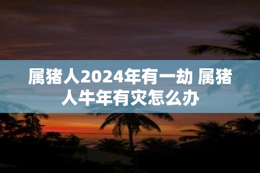 属猪人2025年有一劫 属猪人牛年有灾怎么办