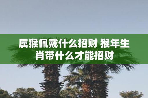 属猴佩戴什么招财 猴年生肖带什么才能招财