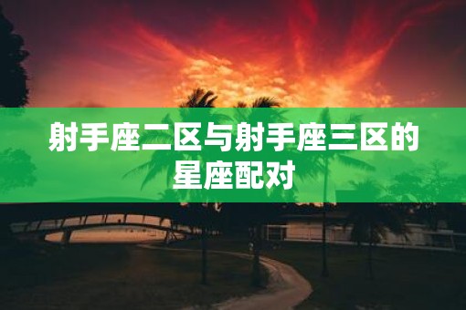 射手座二区与射手座三区的星座配对