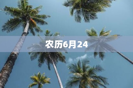 农历6月24