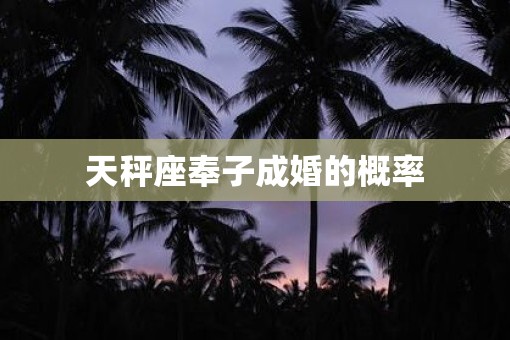 天秤座奉子成婚的概率