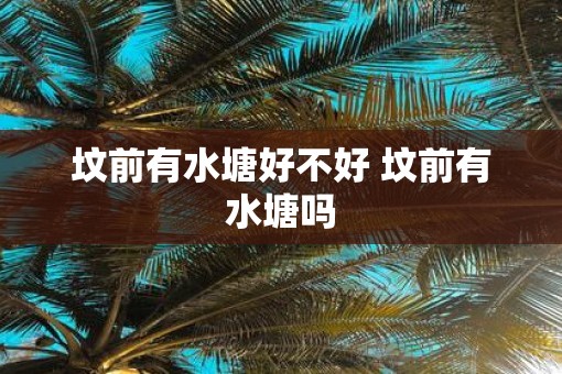 坟前有水塘好不好 坟前有水塘吗