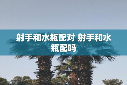 射手和水瓶配对 射手和水瓶配吗