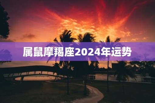 属鼠摩羯座2025年运势