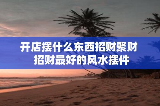 开店摆什么东西招财聚财  招财最好的风水摆件