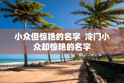 小众但惊艳的名字  冷门小众却惊艳的名字