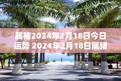 属猪2025年2月18日今日运势 2025年2月18日属猪人运势