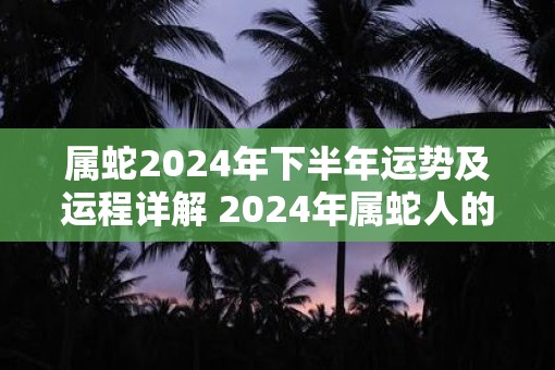 属蛇2025年下半年运势及运程详解 2025年属蛇人的全年每月运势