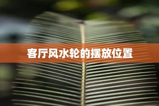 客厅风水轮的摆放位置