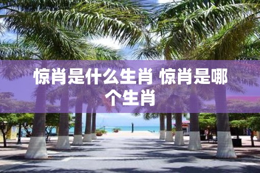惊肖是什么生肖 惊肖是哪个生肖
