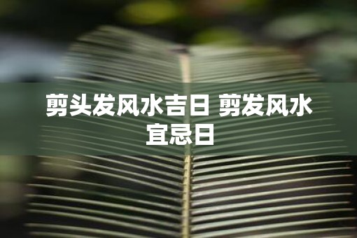 剪头发风水吉日 剪发风水宜忌日