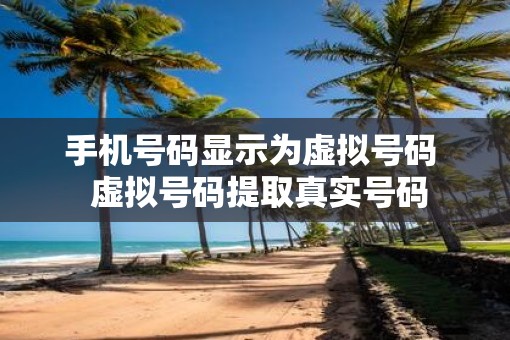 手机号码显示为虚拟号码  虚拟号码提取真实号码