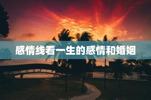 感情线看一生的感情和婚姻