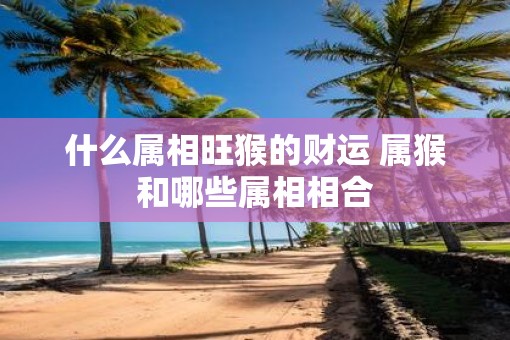什么属相旺猴的财运 属猴和哪些属相相合