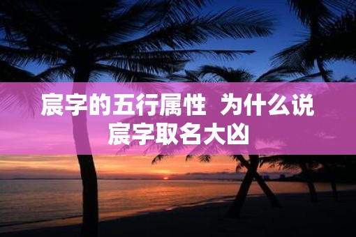 宸字的五行属性  为什么说宸字取名大凶