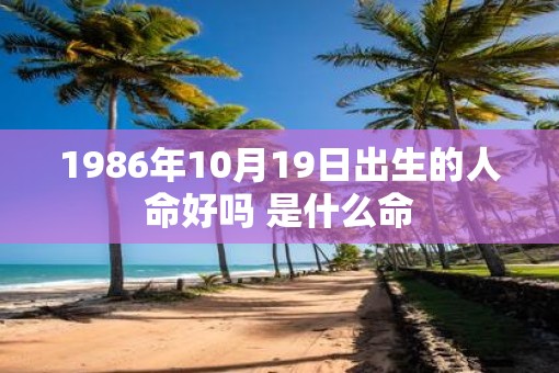 1986年10月19日出生的人命好吗 是什么命