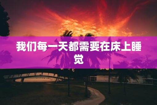 我们每一天都需要在床上睡觉