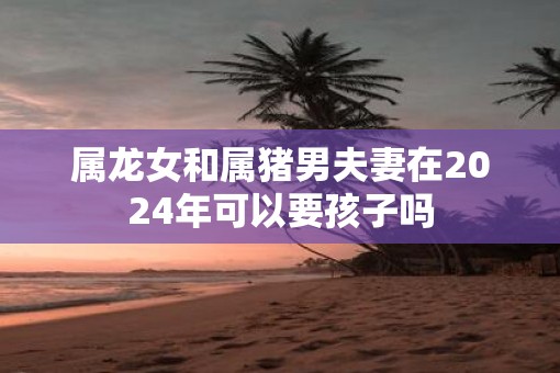 属龙女和属猪男夫妻在2025年可以要孩子吗