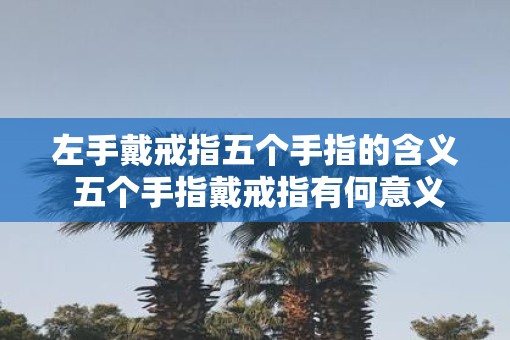 左手戴戒指五个手指的含义 五个手指戴戒指有何意义