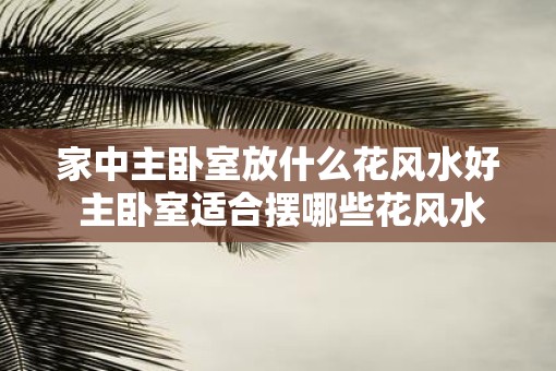 家中主卧室放什么花风水好 主卧室适合摆哪些花风水好吗