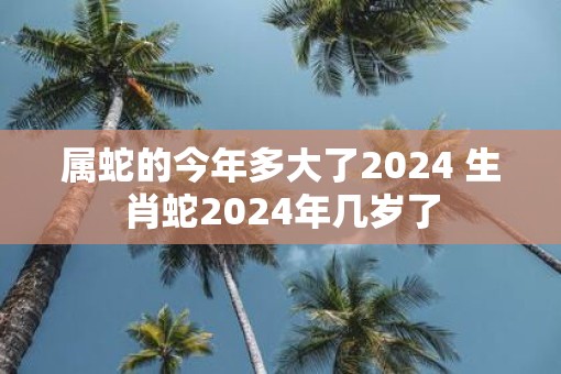 属蛇的今年多大了2025 生肖蛇2025年几岁了