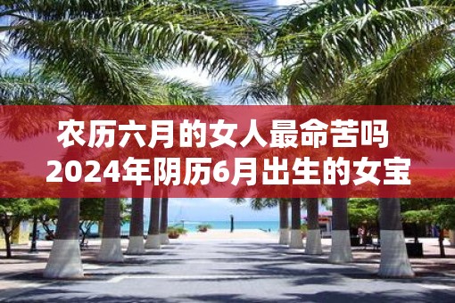 农历六月的女人最命苦吗 2025年阴历6月出生的女宝宝命运详解