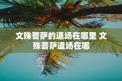 文殊菩萨的道场在哪里 文殊菩萨道场在哪
