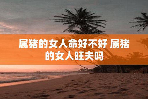 属猪的女人命好不好 属猪的女人旺夫吗