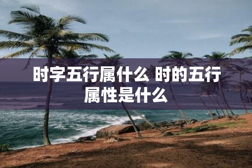时字五行属什么 时的五行属性是什么